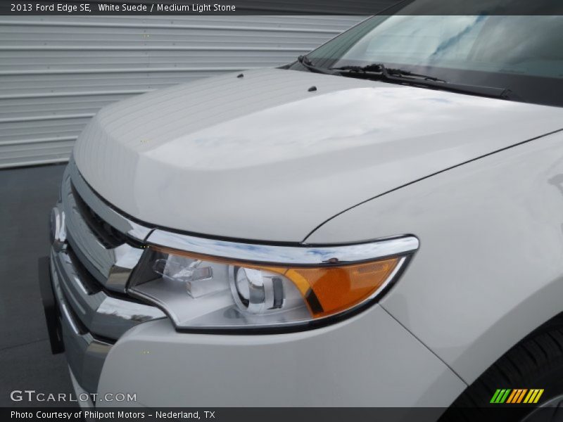 White Suede / Medium Light Stone 2013 Ford Edge SE