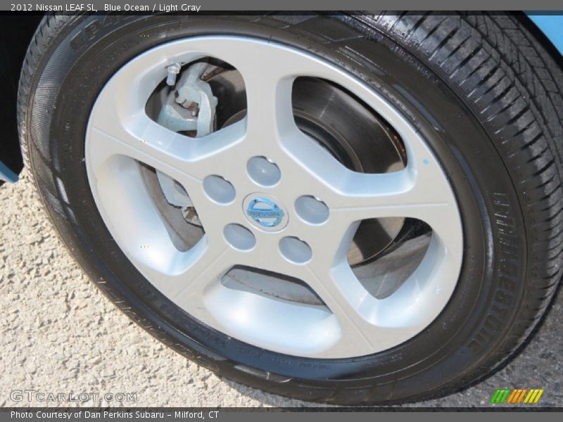 Blue Ocean / Light Gray 2012 Nissan LEAF SL