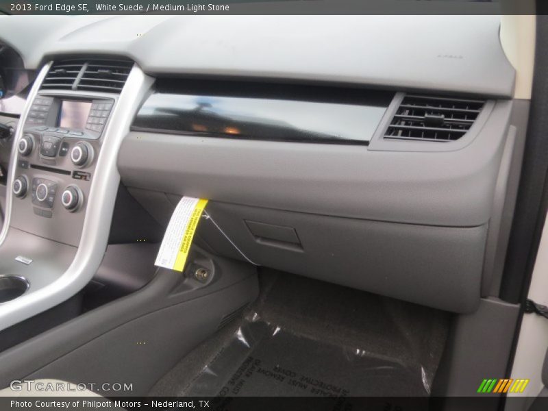White Suede / Medium Light Stone 2013 Ford Edge SE
