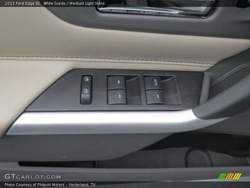 White Suede / Medium Light Stone 2013 Ford Edge SE