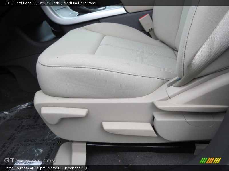 White Suede / Medium Light Stone 2013 Ford Edge SE