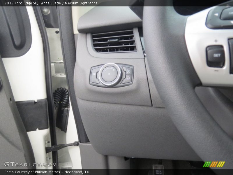 White Suede / Medium Light Stone 2013 Ford Edge SE