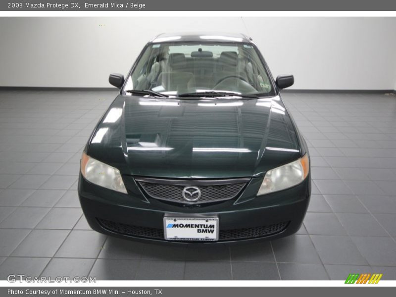 Emerald Mica / Beige 2003 Mazda Protege DX