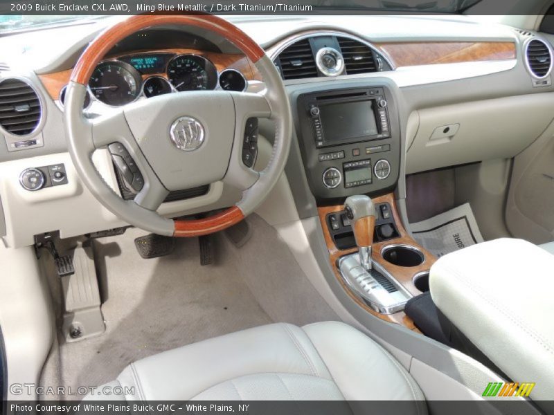 Ming Blue Metallic / Dark Titanium/Titanium 2009 Buick Enclave CXL AWD