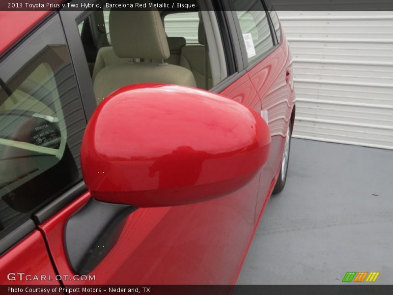 Barcelona Red Metallic / Bisque 2013 Toyota Prius v Two Hybrid