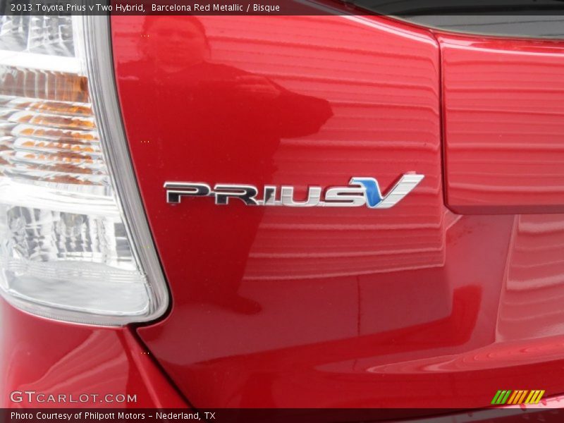 Barcelona Red Metallic / Bisque 2013 Toyota Prius v Two Hybrid