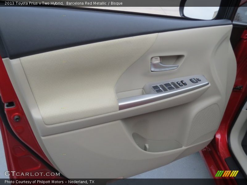 Barcelona Red Metallic / Bisque 2013 Toyota Prius v Two Hybrid