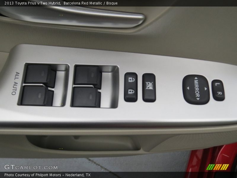 Barcelona Red Metallic / Bisque 2013 Toyota Prius v Two Hybrid
