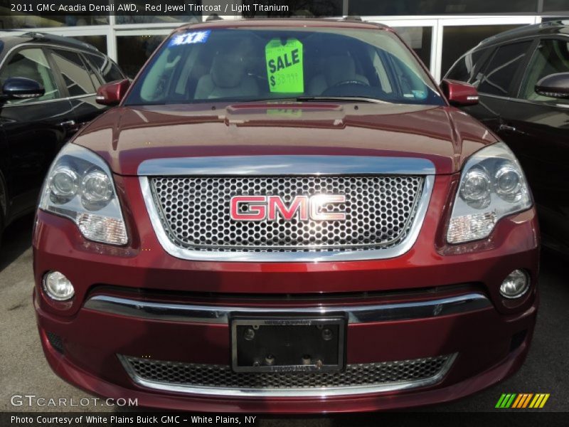 Red Jewel Tintcoat / Light Titanium 2011 GMC Acadia Denali AWD