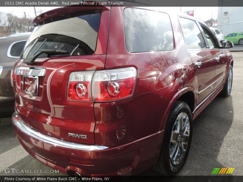 Red Jewel Tintcoat / Light Titanium 2011 GMC Acadia Denali AWD