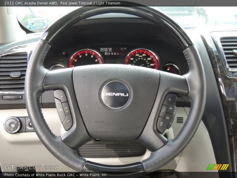Red Jewel Tintcoat / Light Titanium 2011 GMC Acadia Denali AWD