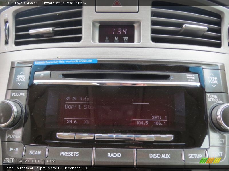 Blizzard White Pearl / Ivory 2012 Toyota Avalon