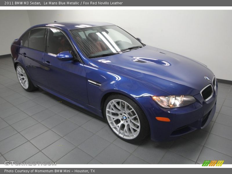 Le Mans Blue Metallic / Fox Red Novillo Leather 2011 BMW M3 Sedan