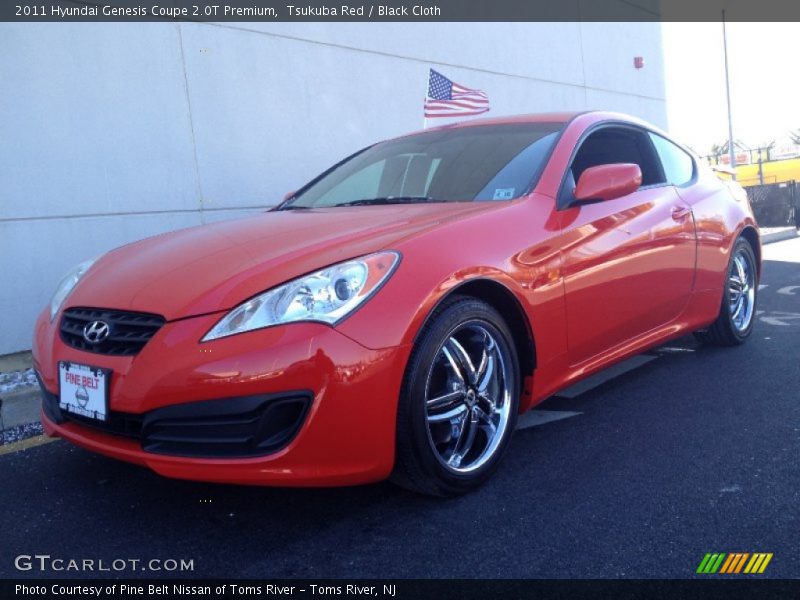 Tsukuba Red / Black Cloth 2011 Hyundai Genesis Coupe 2.0T Premium