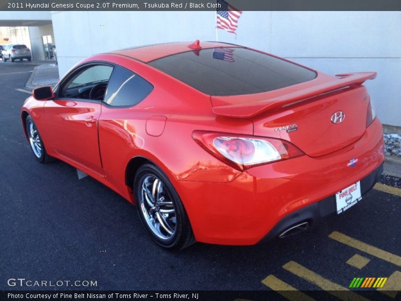 Tsukuba Red / Black Cloth 2011 Hyundai Genesis Coupe 2.0T Premium