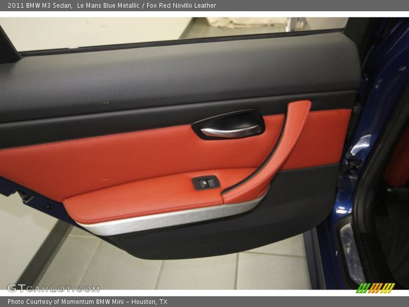 Le Mans Blue Metallic / Fox Red Novillo Leather 2011 BMW M3 Sedan