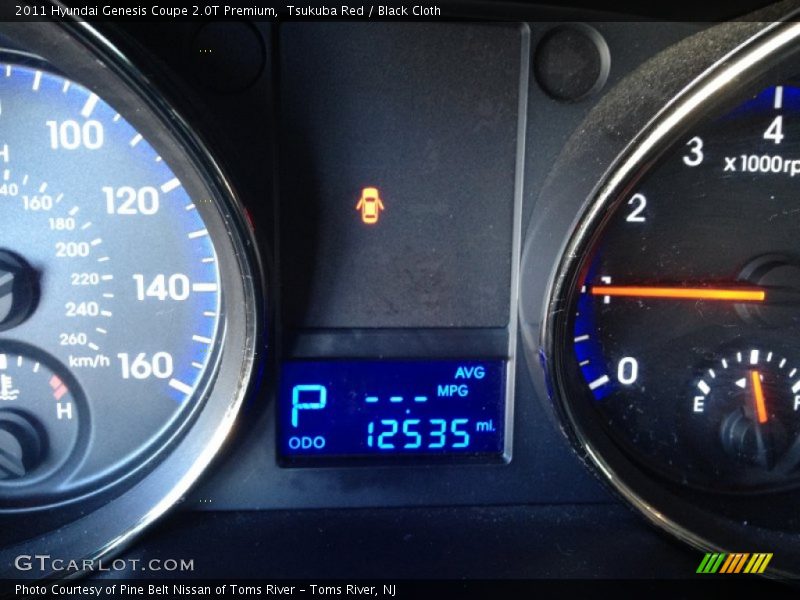 Tsukuba Red / Black Cloth 2011 Hyundai Genesis Coupe 2.0T Premium