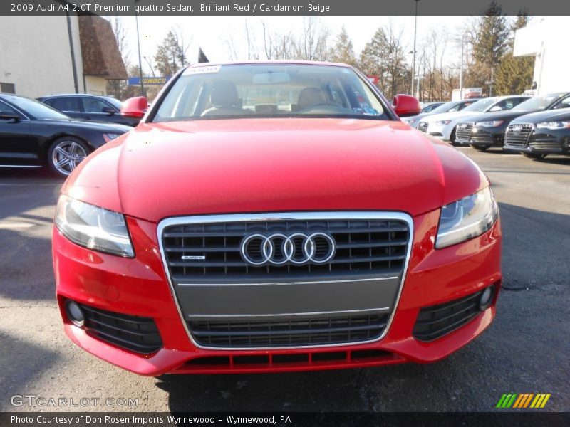 Brilliant Red / Cardamom Beige 2009 Audi A4 2.0T Premium quattro Sedan