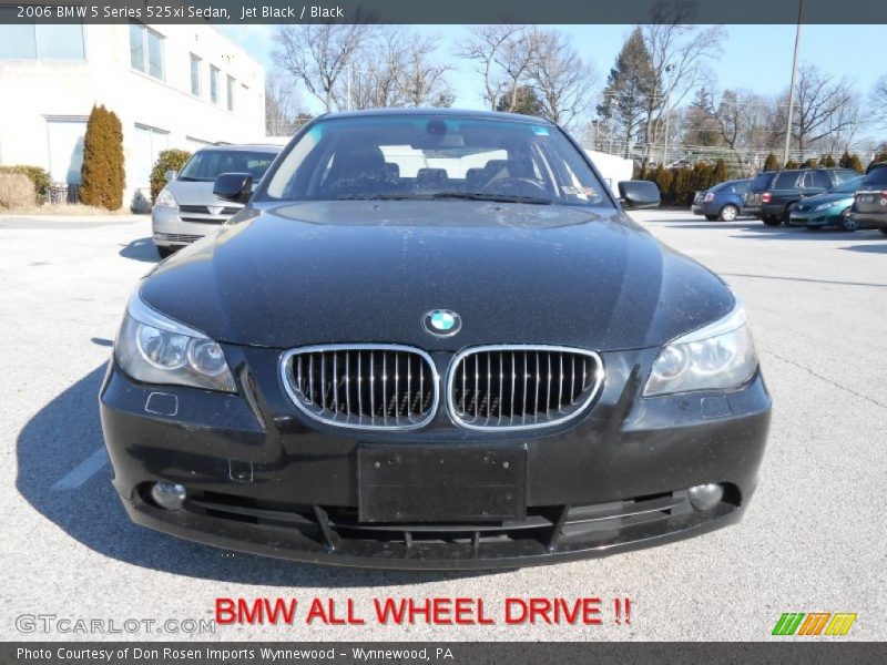 Jet Black / Black 2006 BMW 5 Series 525xi Sedan
