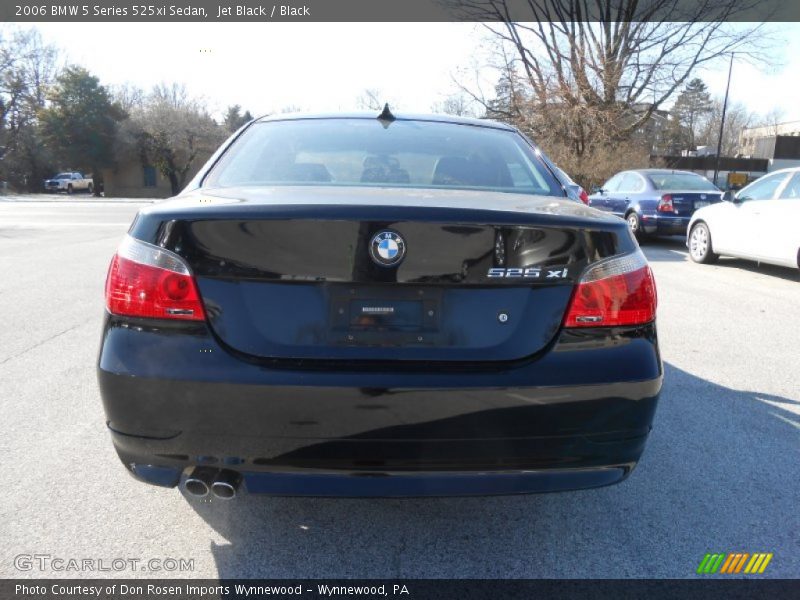 Jet Black / Black 2006 BMW 5 Series 525xi Sedan