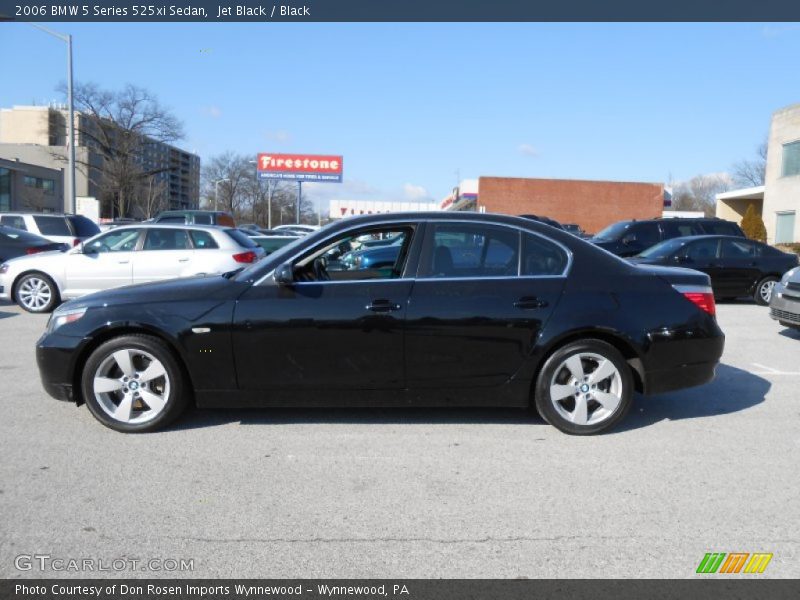 Jet Black / Black 2006 BMW 5 Series 525xi Sedan
