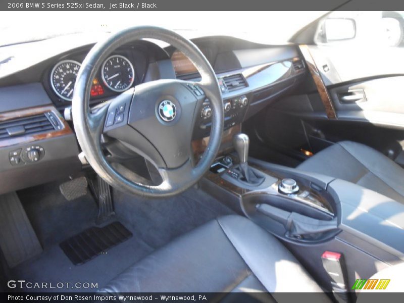 Jet Black / Black 2006 BMW 5 Series 525xi Sedan