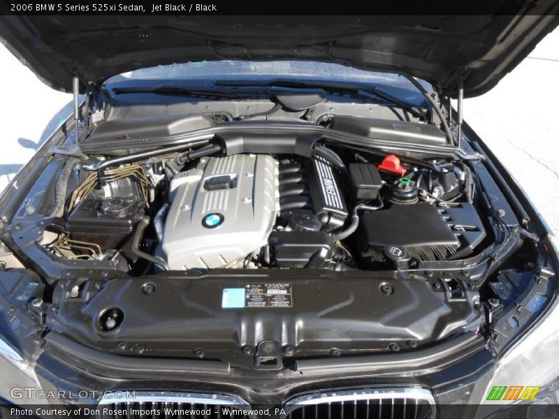 Jet Black / Black 2006 BMW 5 Series 525xi Sedan