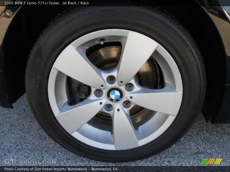 Jet Black / Black 2006 BMW 5 Series 525xi Sedan