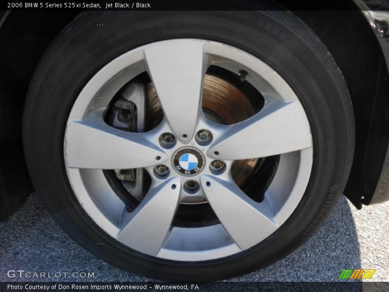 Jet Black / Black 2006 BMW 5 Series 525xi Sedan