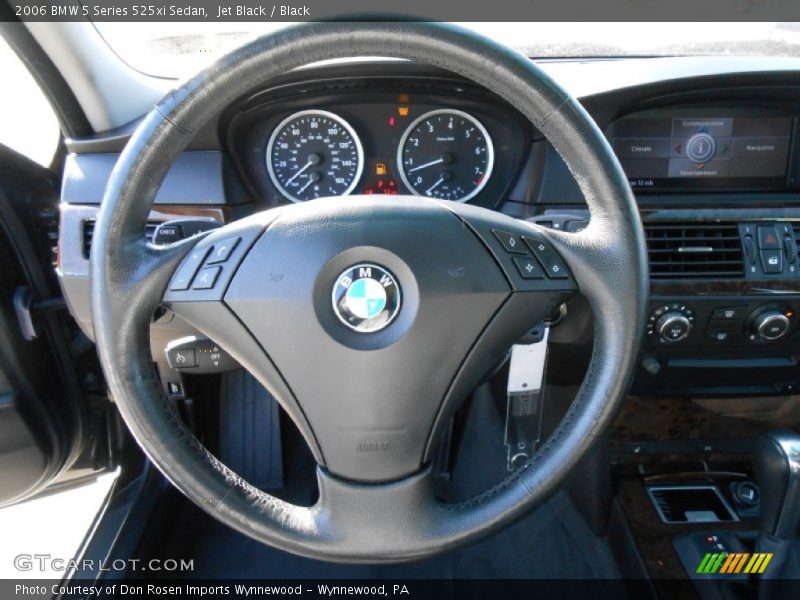 Jet Black / Black 2006 BMW 5 Series 525xi Sedan