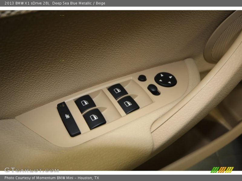 Deep Sea Blue Metallic / Beige 2013 BMW X1 sDrive 28i