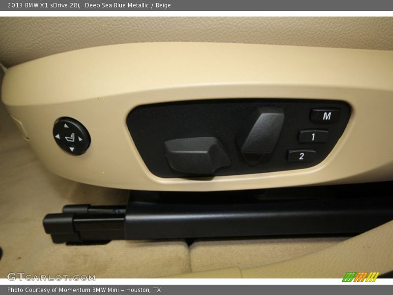 Deep Sea Blue Metallic / Beige 2013 BMW X1 sDrive 28i