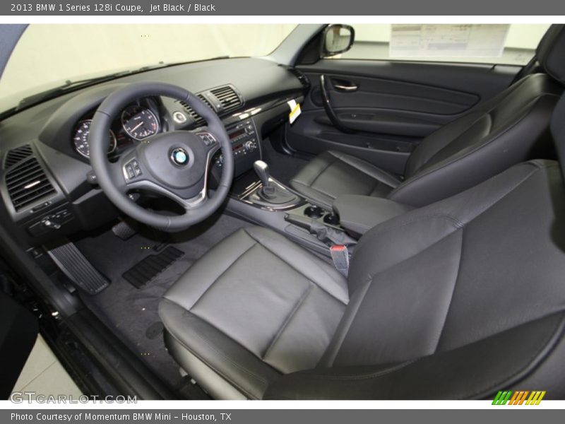 Black Interior - 2013 1 Series 128i Coupe 