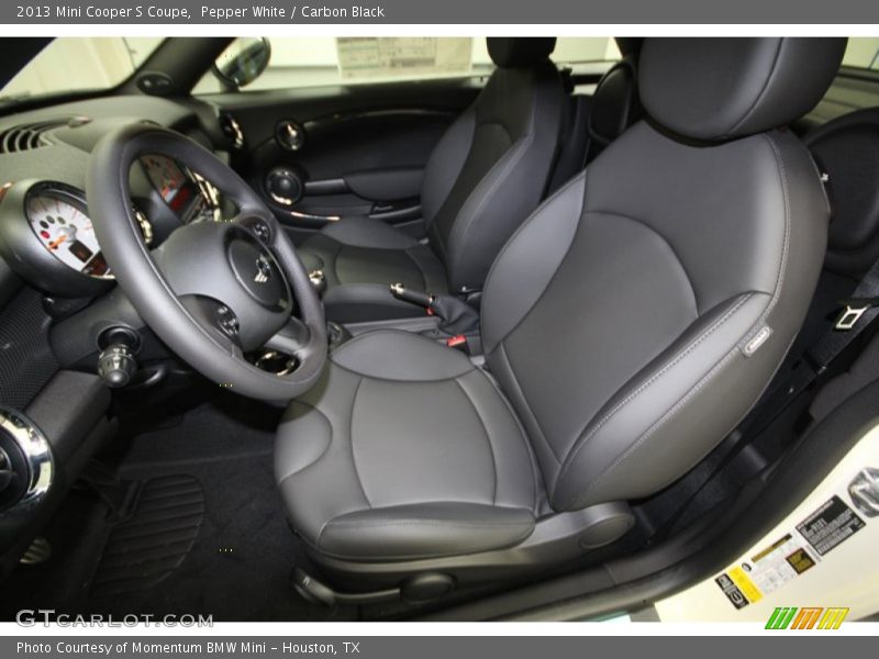  2013 Cooper S Coupe Carbon Black Interior