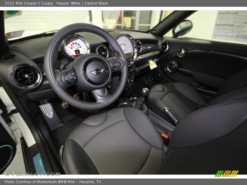  2013 Cooper S Coupe Carbon Black Interior