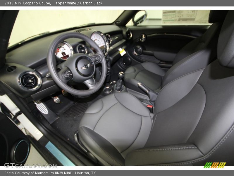  2013 Cooper S Coupe Carbon Black Interior