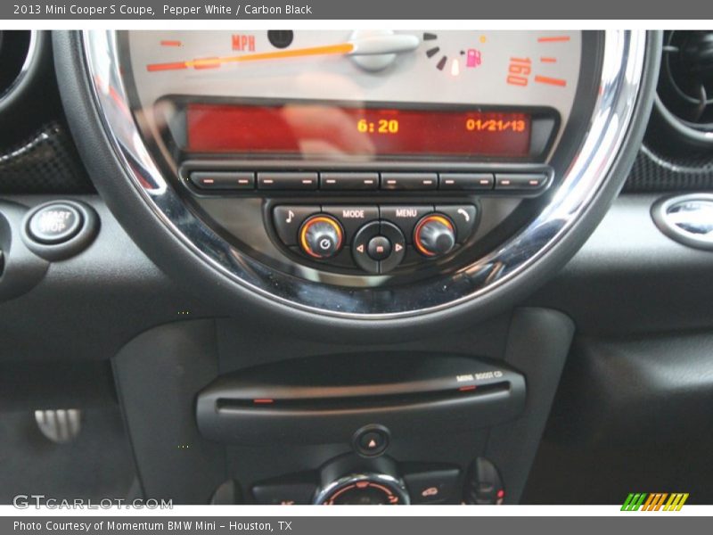 Pepper White / Carbon Black 2013 Mini Cooper S Coupe