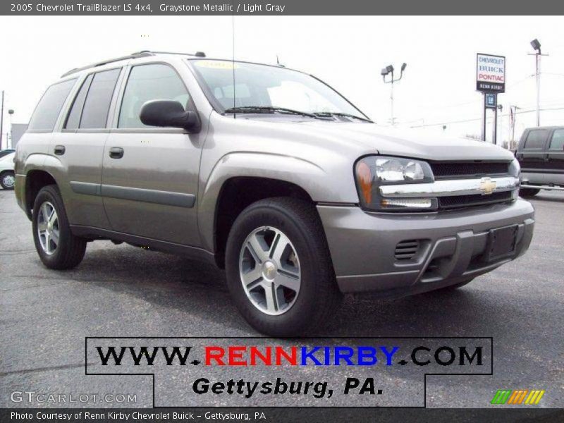 Graystone Metallic / Light Gray 2005 Chevrolet TrailBlazer LS 4x4
