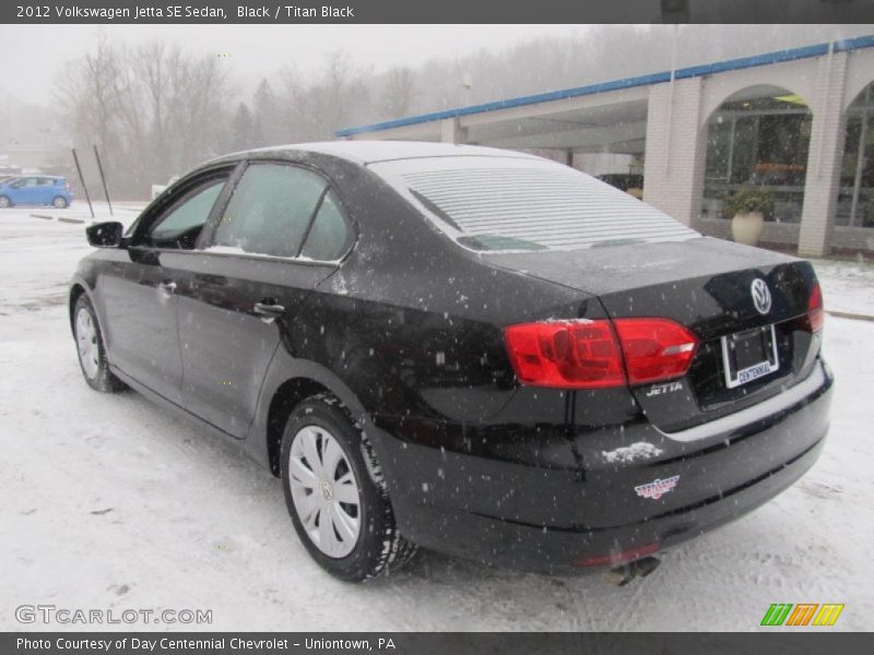 Black / Titan Black 2012 Volkswagen Jetta SE Sedan