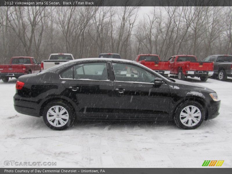 Black / Titan Black 2012 Volkswagen Jetta SE Sedan