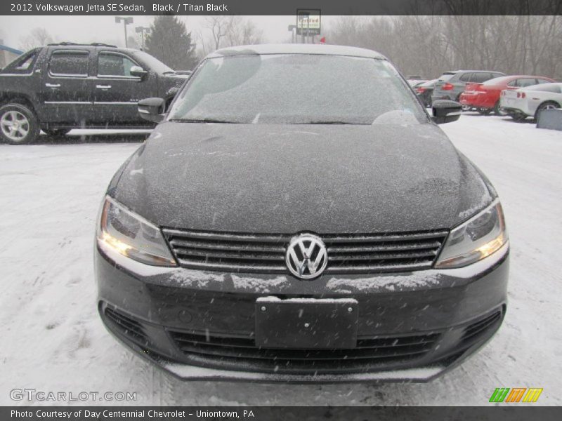 Black / Titan Black 2012 Volkswagen Jetta SE Sedan