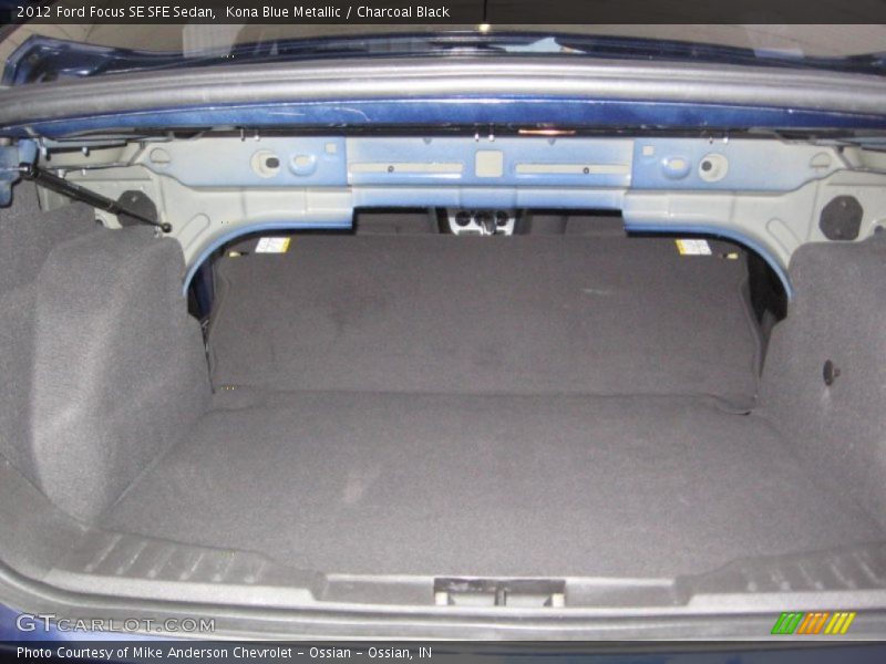 Kona Blue Metallic / Charcoal Black 2012 Ford Focus SE SFE Sedan