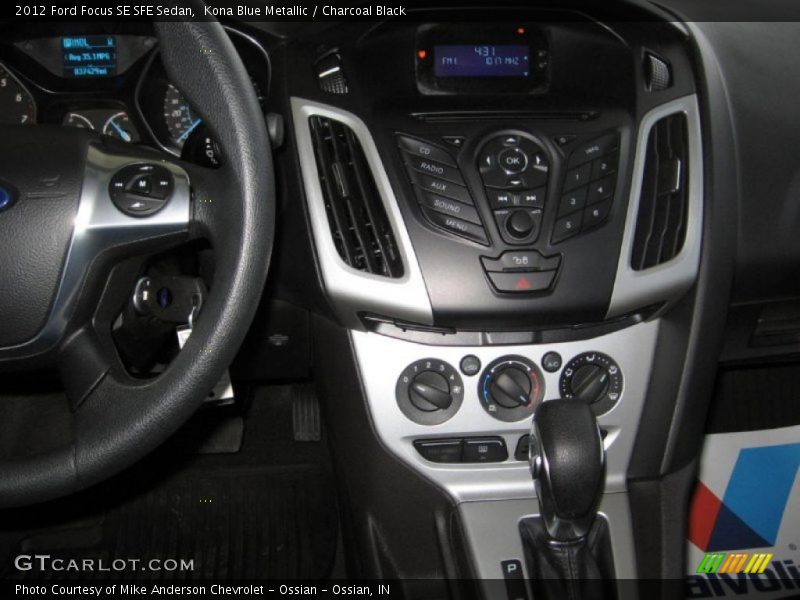 Kona Blue Metallic / Charcoal Black 2012 Ford Focus SE SFE Sedan