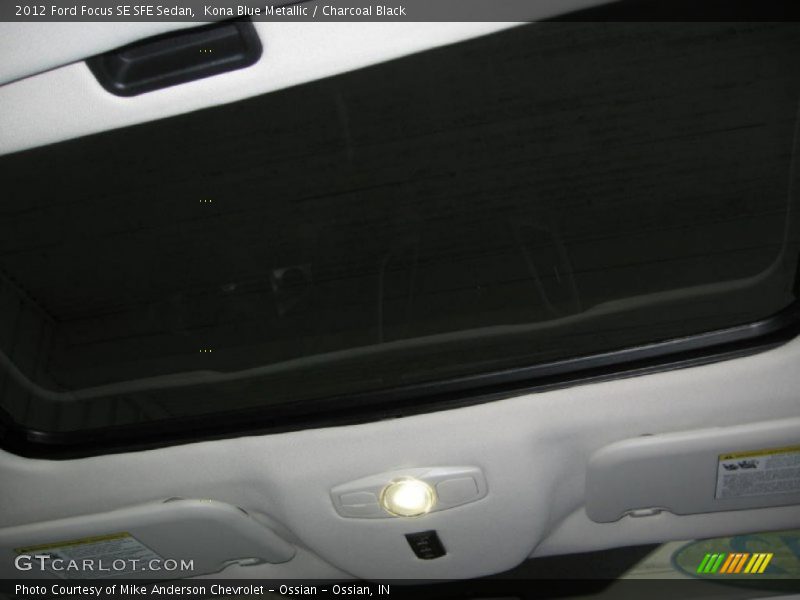 Kona Blue Metallic / Charcoal Black 2012 Ford Focus SE SFE Sedan