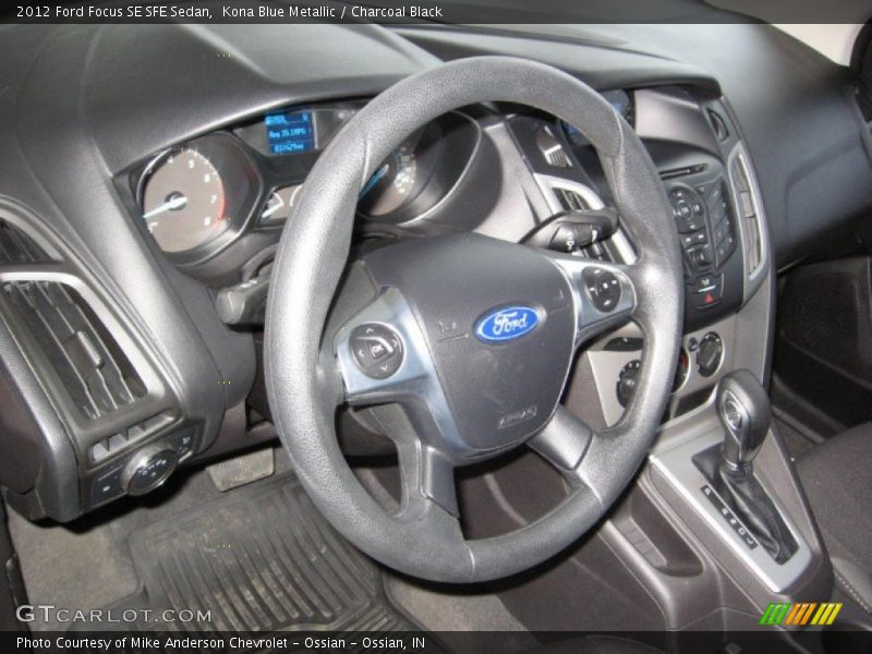 Kona Blue Metallic / Charcoal Black 2012 Ford Focus SE SFE Sedan