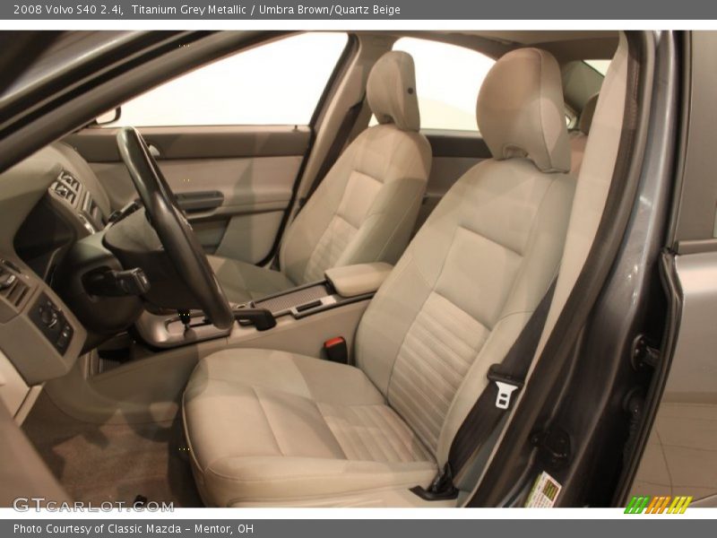Titanium Grey Metallic / Umbra Brown/Quartz Beige 2008 Volvo S40 2.4i