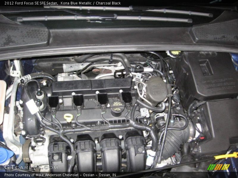 Kona Blue Metallic / Charcoal Black 2012 Ford Focus SE SFE Sedan