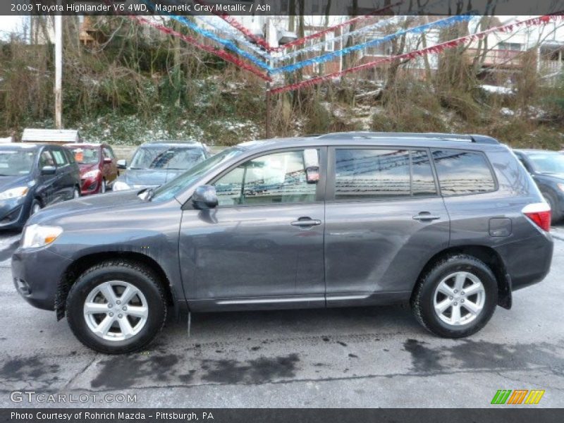 Magnetic Gray Metallic / Ash 2009 Toyota Highlander V6 4WD