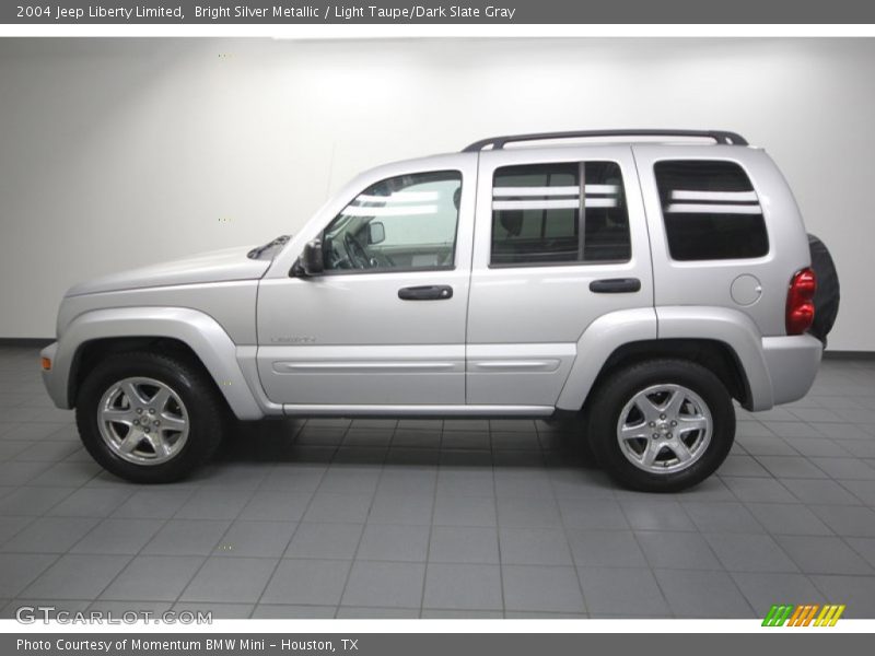 Bright Silver Metallic / Light Taupe/Dark Slate Gray 2004 Jeep Liberty Limited