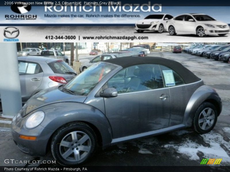 Platinum Grey / Black 2006 Volkswagen New Beetle 2.5 Convertible